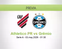 Pronóstico Athletico PR Grêmio (02 mayo 2026)
