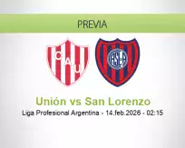 Pronóstico Unión San Lorenzo (13 febrero 2026)