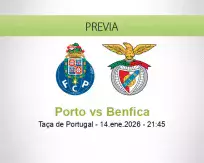 Pronóstico Porto Benfica (14 enero 2026)