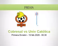 Cobresal vs Univ Católica