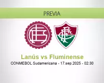 Pronóstico Lanús Fluminense (16 septiembre 2025)