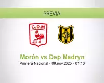 Pronóstico Morón Dep Madryn (08 noviembre 2025)