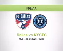 Pronóstico Dallas NYCFC (25 julio 2025)
