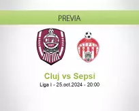 Pronóstico Cluj Sepsi (25 octubre 2024)