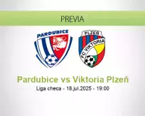 Pronóstico Pardubice Viktoria Plzeň (18 julio 2025)