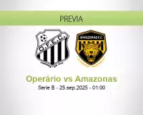 Pronóstico Operário Amazonas (24 septiembre 2025)