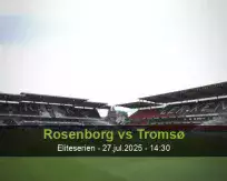 Pronóstico Rosenborg Tromsø (27 julio 2025)