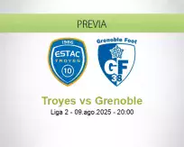 Pronóstico Troyes Grenoble (09 agosto 2025)