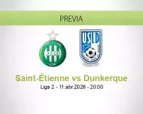 Pronóstico Saint-Étienne Dunkerque (11 abril 2026)