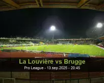 Pronóstico La Louvière Brugge (13 septiembre 2025)