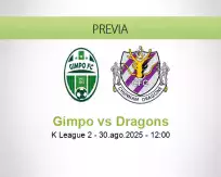 Pronóstico Gimpo Dragons (30 agosto 2025)