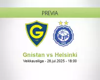 Pronóstico Gnistan Helsinki (28 julio 2025)