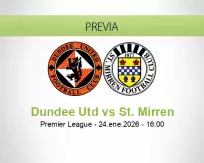 Pronóstico Dundee Utd St. Mirren (24 enero 2026)