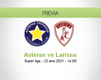 Pronóstico Asteras Larissa (23 enero 2021)