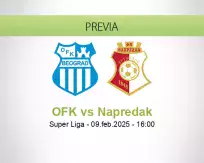 Pronóstico OFK Napredak (09 febrero 2025)