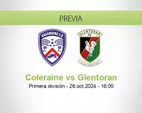 Pronóstico Coleraine Glentoran (26 octubre 2024)