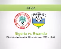 Pronóstico Nigeria Rwanda (06 septiembre 2025)