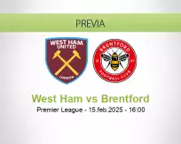 Pronóstico West Ham Brentford (15 febrero 2025)