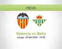 Pronóstico Valencia Betis (20 abril 2024)