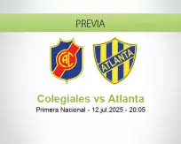 Pronóstico Colegiales Atlanta (12 julio 2025)