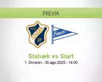 Pronóstico Stabæk Start (30 agosto 2025)
