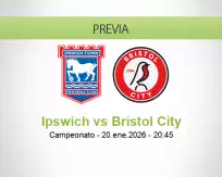 Pronóstico Ipswich Bristol City (20 enero 2026)