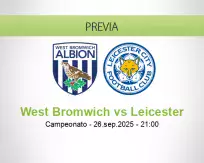 Pronóstico West Bromwich Leicester (26 septiembre 2025)