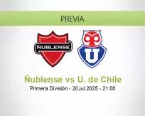 Pronóstico Ñublense U. de Chile (20 julio 2025)
