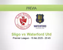 Pronóstico Sligo Waterford Utd (15 febrero 2025)