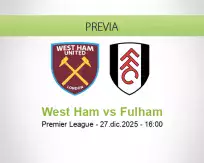 Pronóstico West Ham Fulham (27 diciembre 2025)