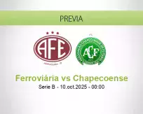 Pronóstico Ferroviária Chapecoense (09 octubre 2025)