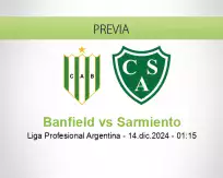 Pronóstico Banfield Sarmiento (13 diciembre 2024)