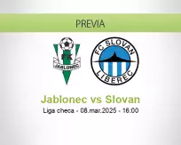 Pronóstico Jablonec Slovan (08 marzo 2025)