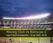 Racing Club vs Barracas C