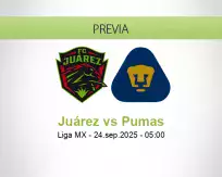 Pronóstico Juárez Pumas (23 septiembre 2025)