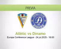 Pronóstico Atlètic Dinamo (24 julio 2025)