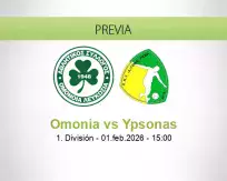 Pronóstico Omonia Ypsonas (01 febrero 2026)
