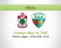 Pronóstico Colwyn Bay TNS (13 febrero 2026)