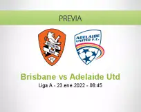 Pronóstico Brisbane Adelaide Utd (23 enero 2022)