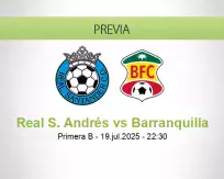 Pronóstico Real S. Andrés Barranquilla (19 julio 2025)