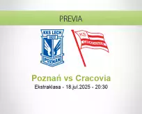 Pronóstico Poznań Cracovia (18 julio 2025)