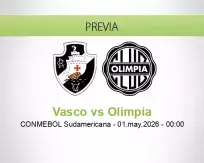 Vasco vs Olimpia