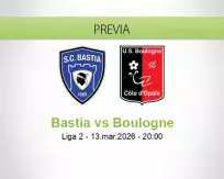Pronóstico Bastia Boulogne (13 marzo 2026)