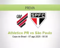 Pronóstico Athletico PR São Paulo (06 agosto 2025)