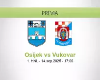 Pronóstico Osijek Vukovar (14 septiembre 2025)