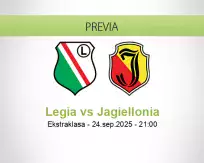 Pronóstico Legia Jagiellonia (24 septiembre 2025)