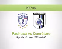 Pronóstico Pachuca Querétaro (20 septiembre 2025)