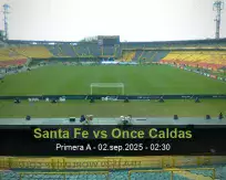 Pronóstico Santa Fe Once Caldas (01 septiembre 2025)