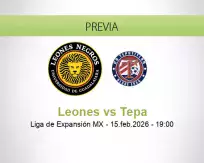 Pronóstico Leones Tepa (15 febrero 2026)