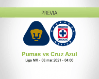 Pronóstico Pumas Cruz Azul (07 marzo 2021)